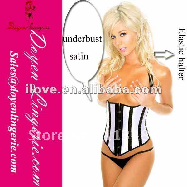 2012 Newest Underbust Elastic Halter Corset DH831