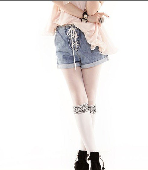 2012 Newest women's short pants,free shipping, women casual denim shorts ,low waist drawstring short  accept drop-shipping,S M L