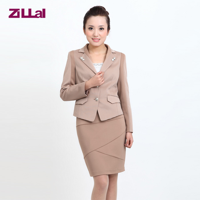 2012 ol formal stripe female set skirt j3490