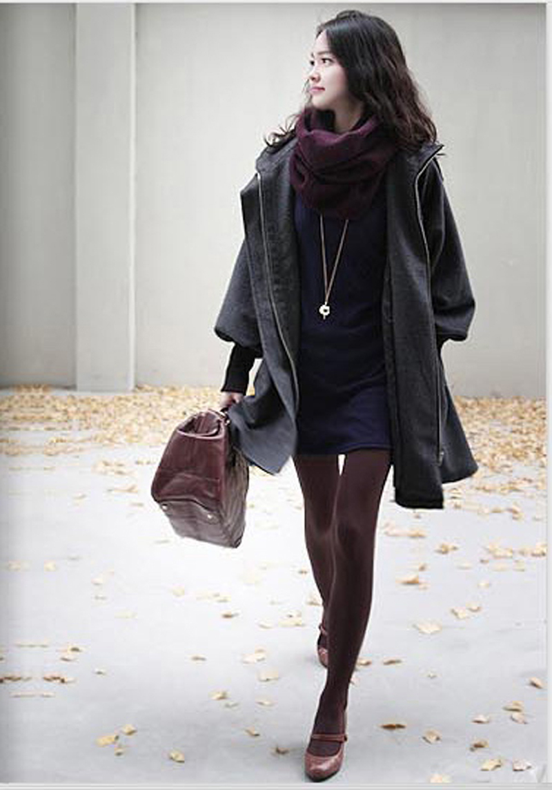 2012 outerwear women's  medium-long slim hooded woolen drawstring slim waist overcoat jacket free shipping