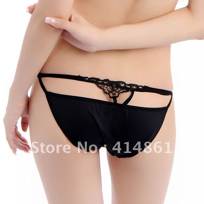 2012 panties fashion sexy female transparent cutout embroidery women's briefs kx0272