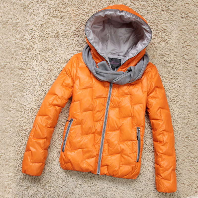 2012 personalized dimond plaid belt scarf paragraph Women down coat
