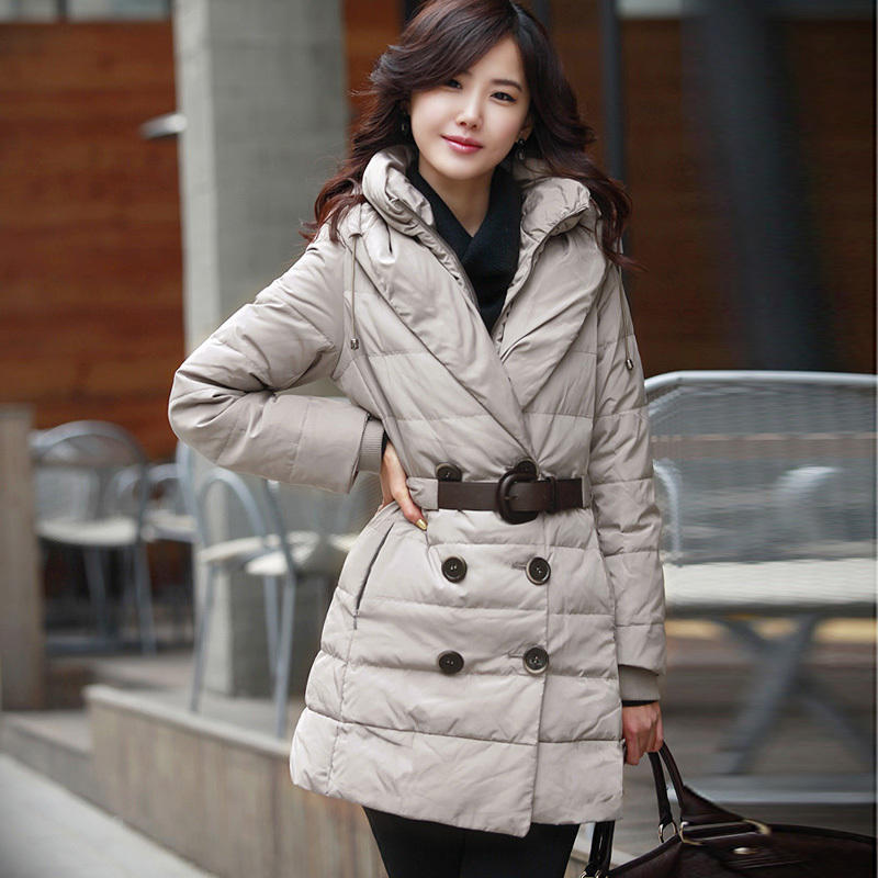 2012 plus size hooded down cotton-padded jacket thermal cotton-padded jacket outerwear female slim thickening wadded jacket