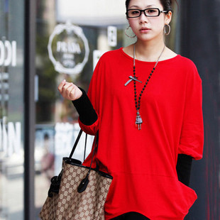 2012 plus size maternity clothing autumn fashion autumn maternity t-shirt top batwing shirt