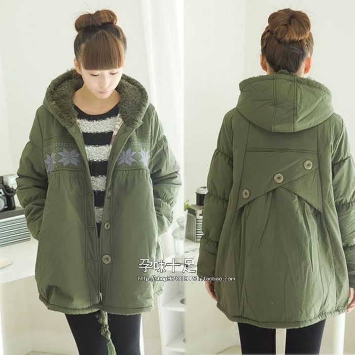 2012 plus size plus size maternity cotton-padded jacket maternity wadded jacket maternity clothing winter thickening outerwear