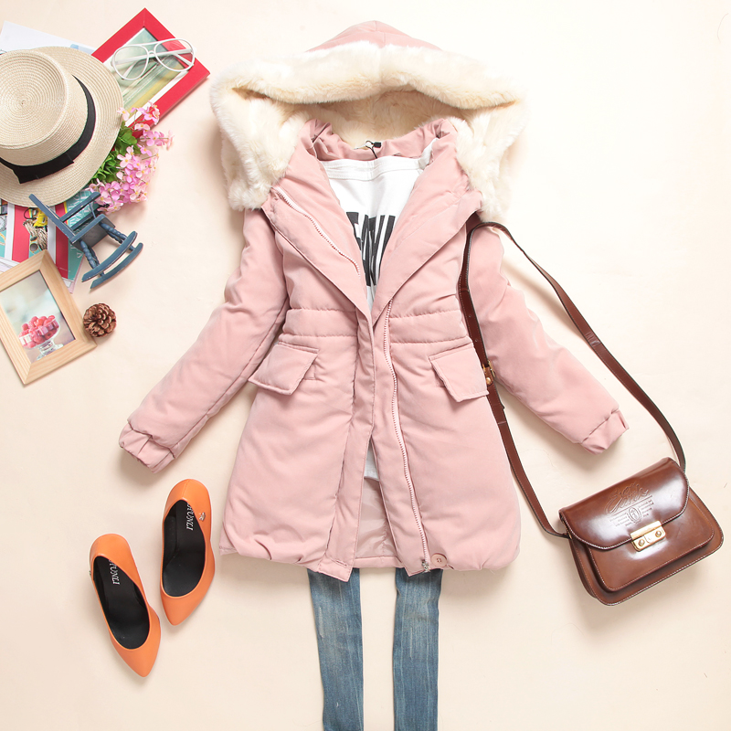2012 plush faux large lapel berber fleece bread service cotton-padded jacket wadded jacket medium-long thickening outerwear