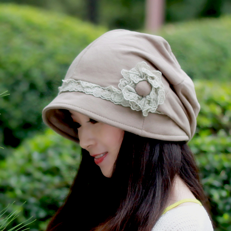 2012 pocket hat fashion cap women's autumn and winter lace massed cap