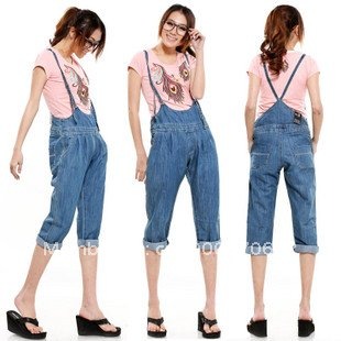 2012 Popular Leisure Gallus Women's Coveralls Jumpsuits Rompers Jeans
