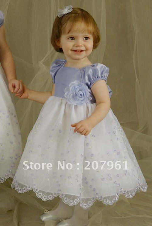 2012 princess flower girl dress Custom-made FF559