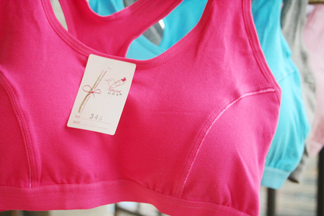 2012 Pure cotton vest fitness sports running bra yoga underwear sports bust sport bra  free shipping