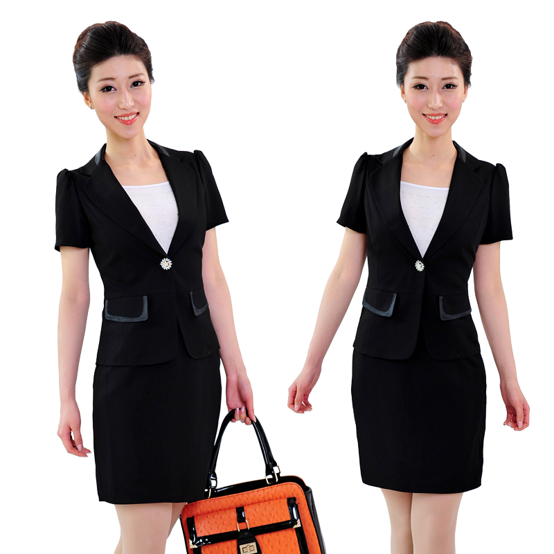 2012 quality work wear women's set fashion slim women's skirt summer ol professional set