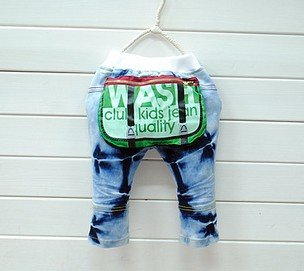 2012 selling big  brand  kids fashion baby jeans , casual fashion children  jeans 5pcs/lot free shipping