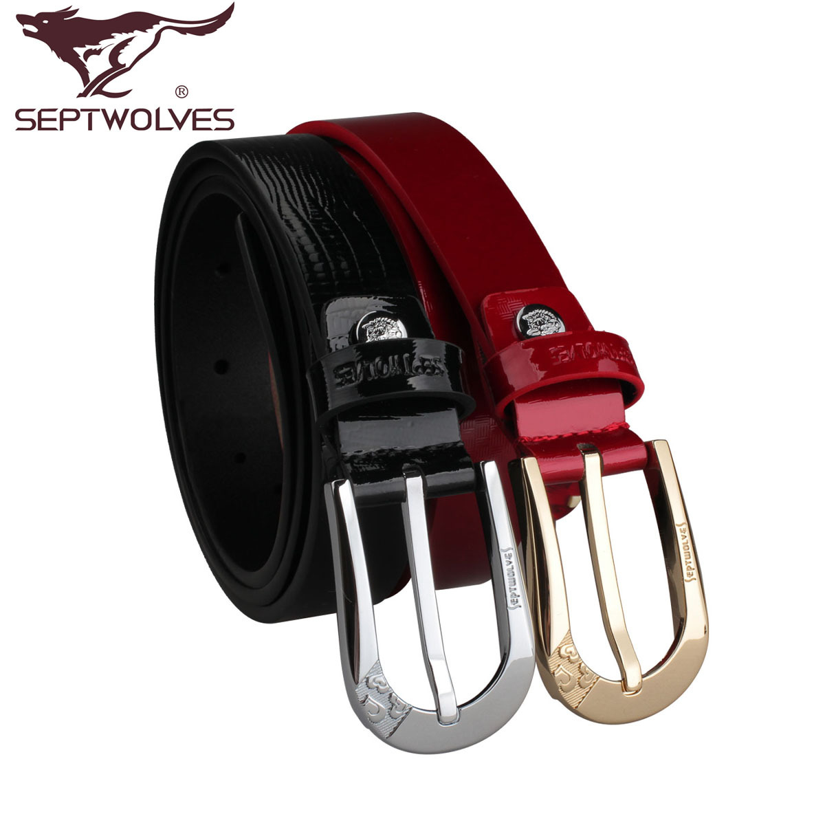 2012 SEPTWOLVES women's strap cowhide female genuine leather fashion pin buckle belt