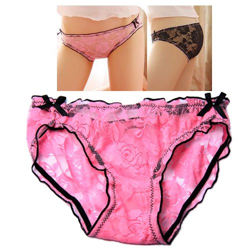 2012 Sexy MM dot nets yarn lovely pure cotton triangular pants lady's underwear 5pcs