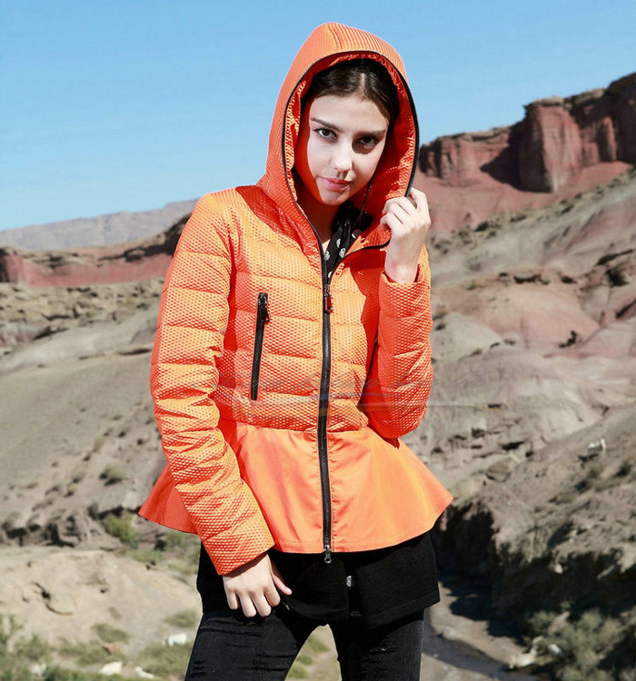 2012 short design down coat women short design down coat casual with a hood female outerwear