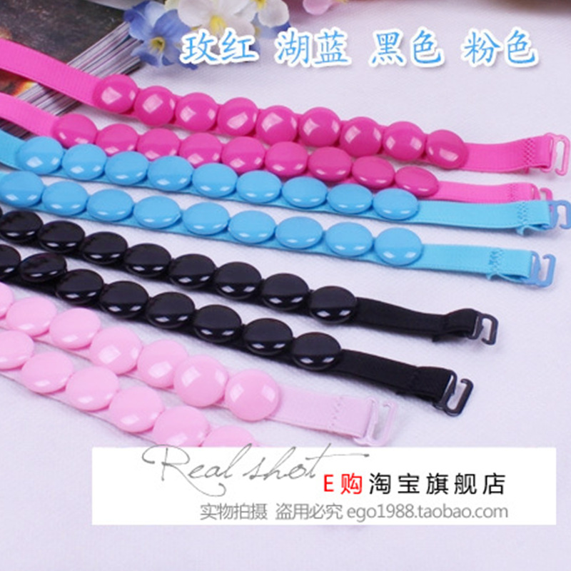 2012 shoulder strap solid color elastic strap flat beads underwear belt invisible belt beads underwear shoulder strap pectoral