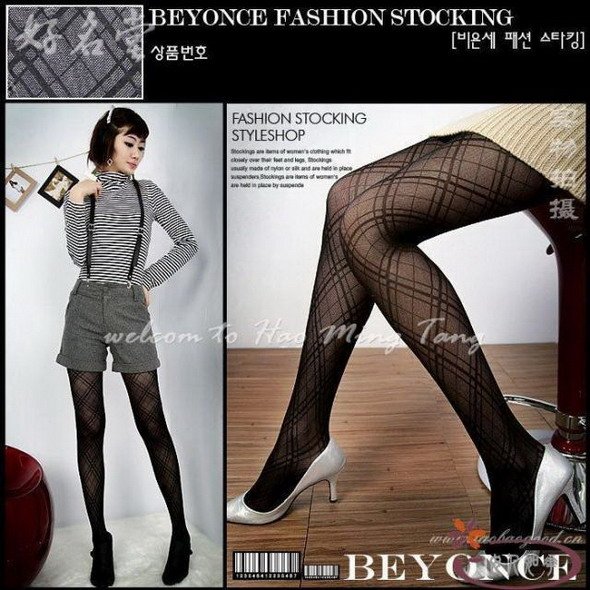 2012 significantly stovepipe stockings black plaid pantyhose diamond the mercerizing socks manufacturers