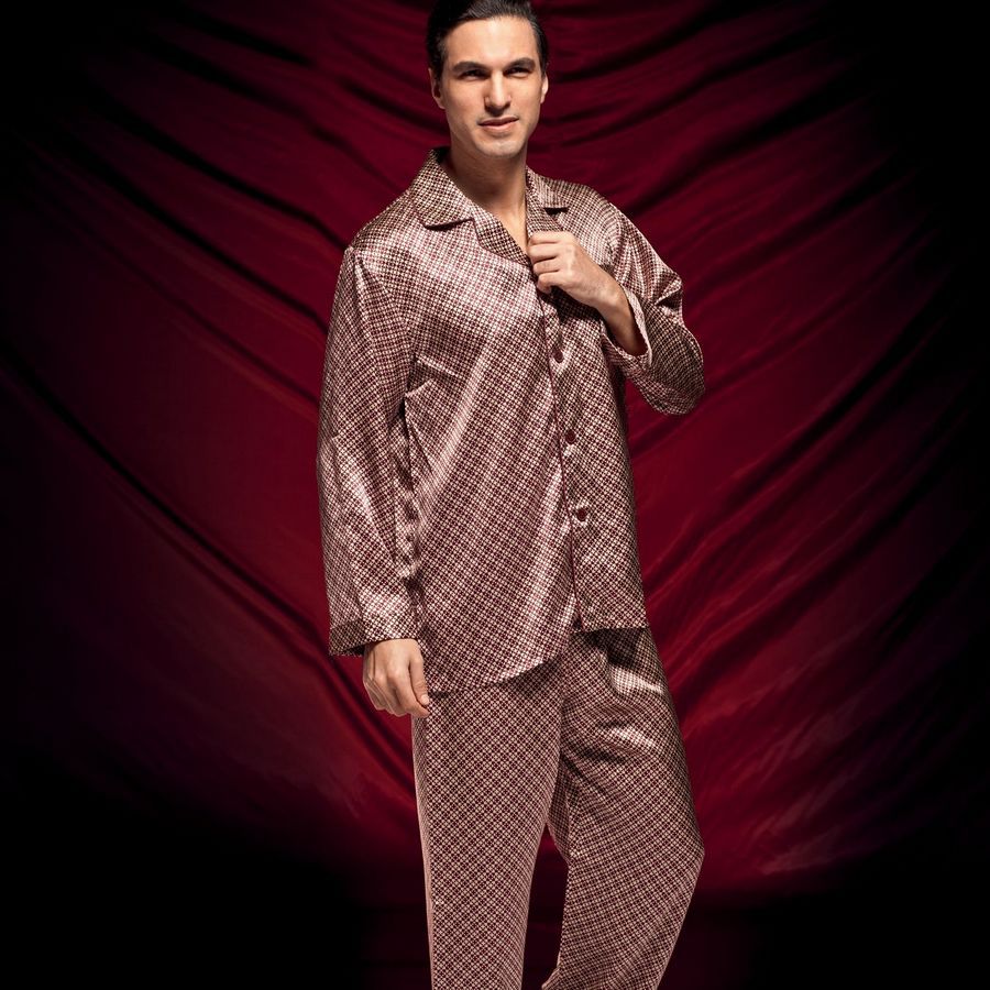 2012 silk sleepwear twinset mulberry silk long-sleeve lounge male a5001b purple free shipping