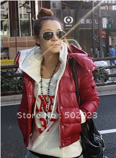 2012 sleeves pocket thermal cotton-padded jacket wadded jacket  Winter coat free shipping