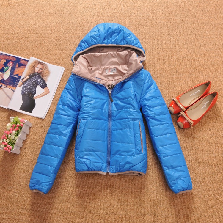 2012 slim short design cotton-padded jacket candy color wadded jacket female cotton-padded jacket outerwear