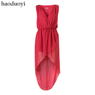 2012 solid color merlons dovetail mop skirt irregular skirt chiffon skirt 2 Size : XS~XXL