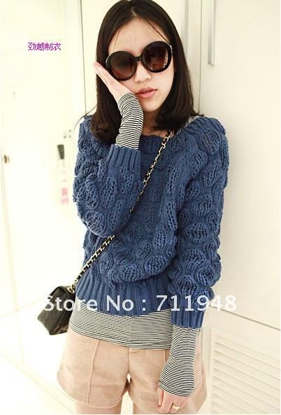 2012 Special selling NEW, Loose coat Puff sleeve Pullovers sweater,Slim Sweater