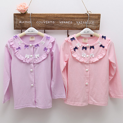 2012 spring and autumn bow long-sleeve candy cardigan sunscreen outerwear cy809