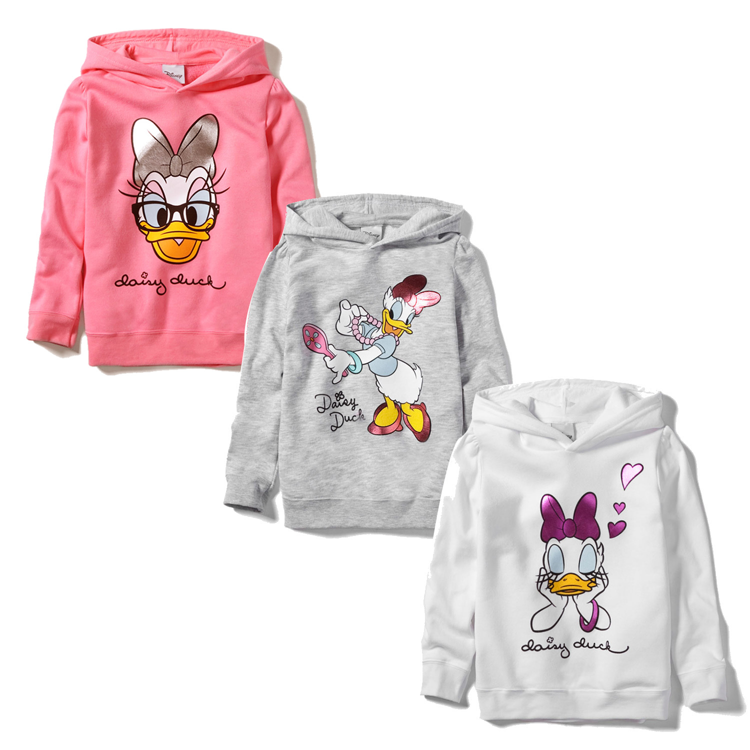2012 spring and autumn donald duck clothing Women hoody child female child sweatshirt outerwear