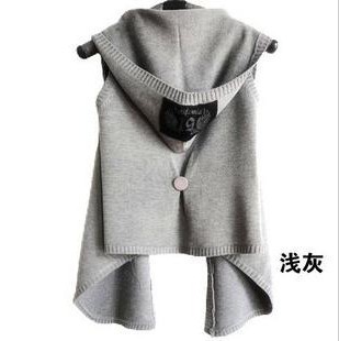 2012 spring and autumn new arrival vest women's loose cardigan plus size cape sweater outerwear vest