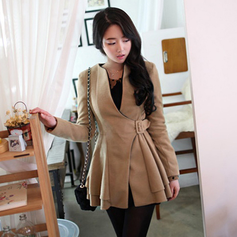 2012 spring and autumn women's fashion new arrival gentlewomen slim elegant trench outerwear female free shipping