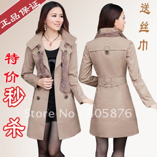 2012 spring and autumn women's slim double breasted long-sleeve trench outerwear trench