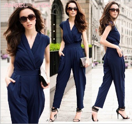 2012 spring and summer England autumn explosion models fashion waist jumpsuit