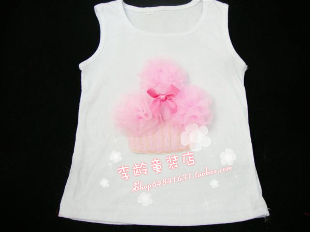 2012 spring and summer girls clothing - neon shine basic long design tank child female child vest