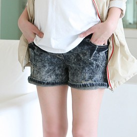 2012 spring and summer maternity pants maternity shorts worn denim maternity shorts