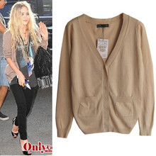 2012 spring and summer rabbit hair after sweater female cardigan outerwear female rabbit fur V-neck A