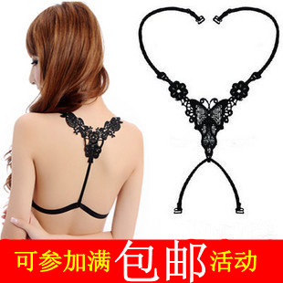 2012 spring and summer racerback cutout sparkling diamond butterfly flower double shoulder strap shoulder strap cross back