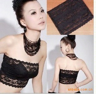 2012 spring and summer sexy lace decoration crochet tube top sexy all-match