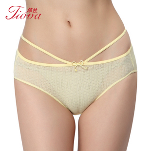 2012 spring and summer window water soluble flower high-elastic gauze sexy low-waist female trigonometric panties nb0751