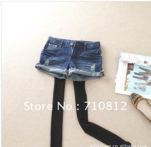 2012 spring and summer worn curling classic basic models of the new denim shorts, hot pants wild dark shorts
