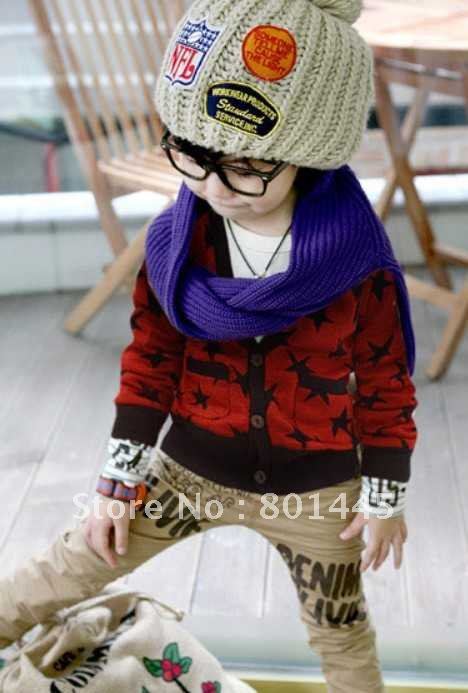 2012 spring autumn children coat casual cotton coat sweater cardigan for 2~9Y boy and girl free shipping wholesale drop shipping