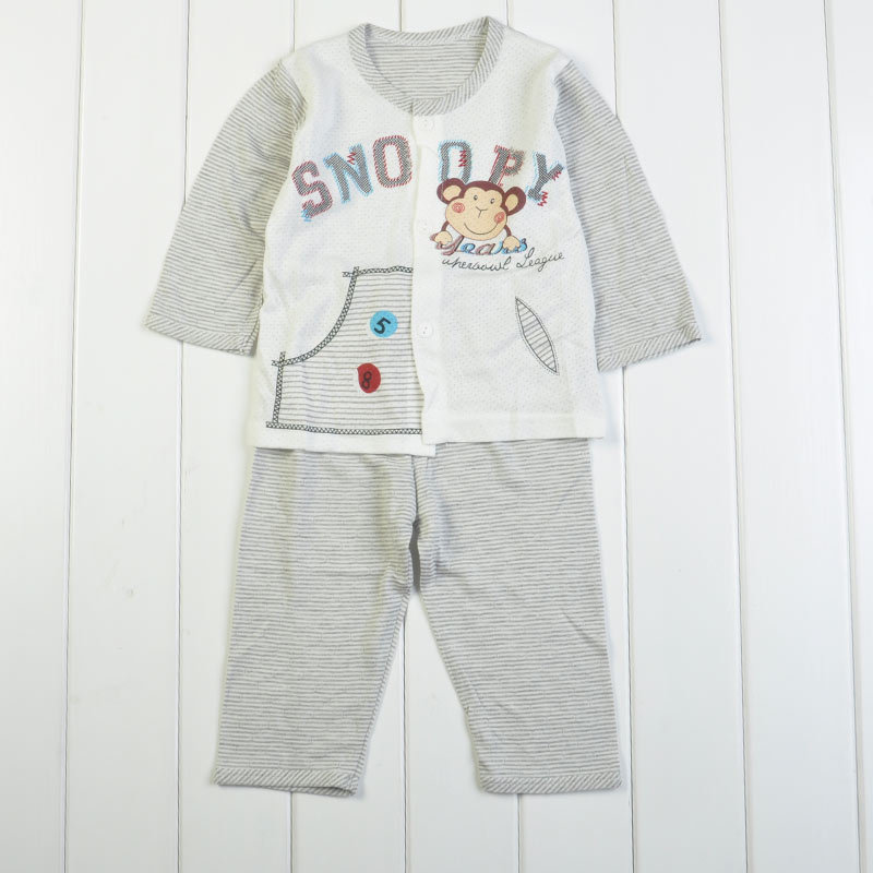 2012 spring baby single face bamboo jacquard ecgii underwear set 4131