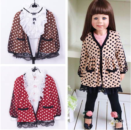 2012 spring girls clothing baby laciness lace cardigan