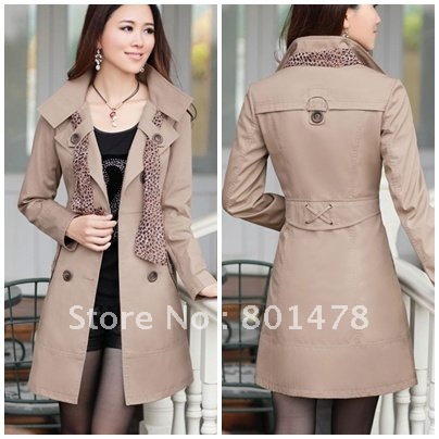 2012 spring new long section women trench coat