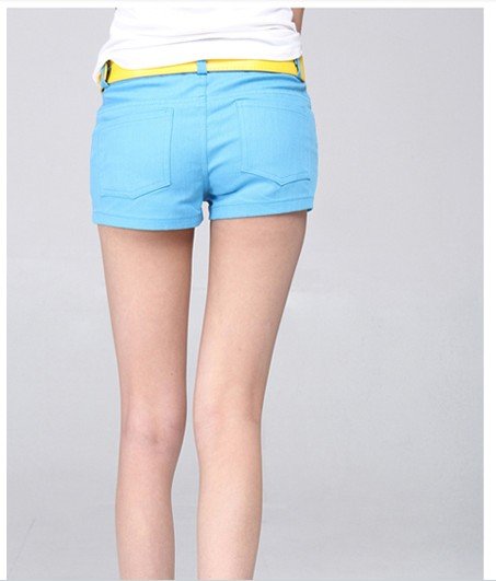 2012 spring pants shorts female AMIO candy color plus size denim super shorts thermal .
