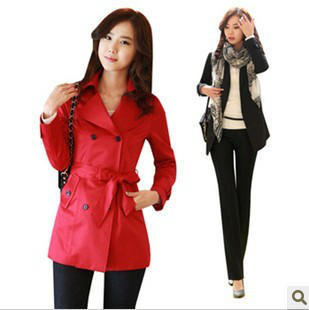 2012 spring slim outerwear short design trench spring and autumn women's trench female