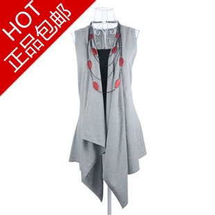 2012 spring sweater cardigan cape sleeveless bien bleu