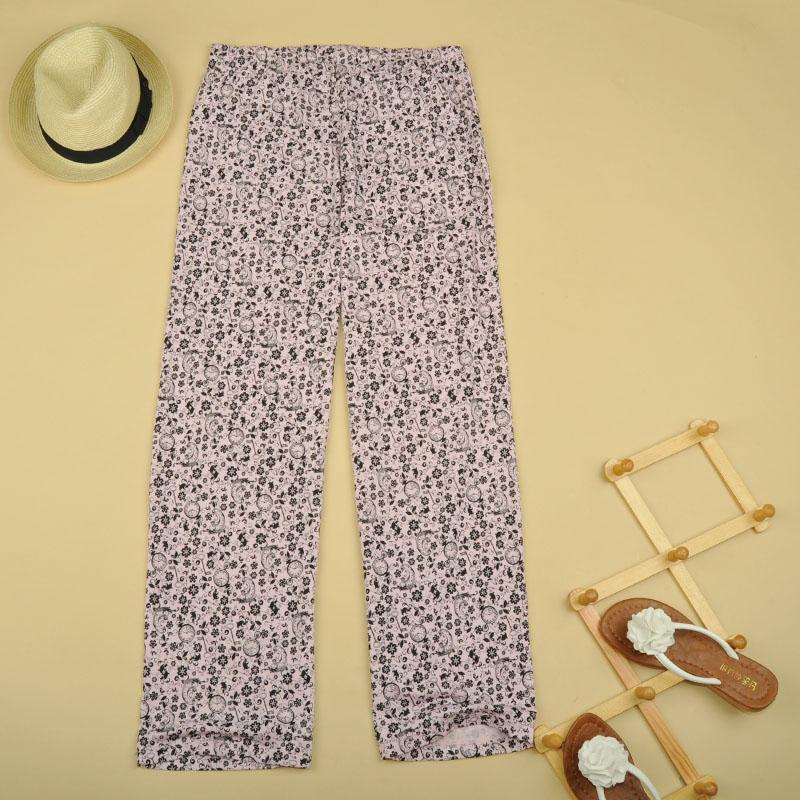 2012 spring Women print lounge pants pajama pants plus size 0t k087