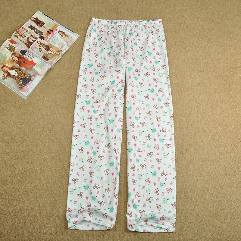 2012 spring Women print pajama pants lounge pants plus size 3t k99