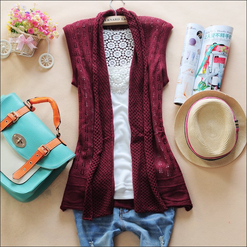 2012 spring women's 1m700 gentlewomen all-match cutout cardigan cape
