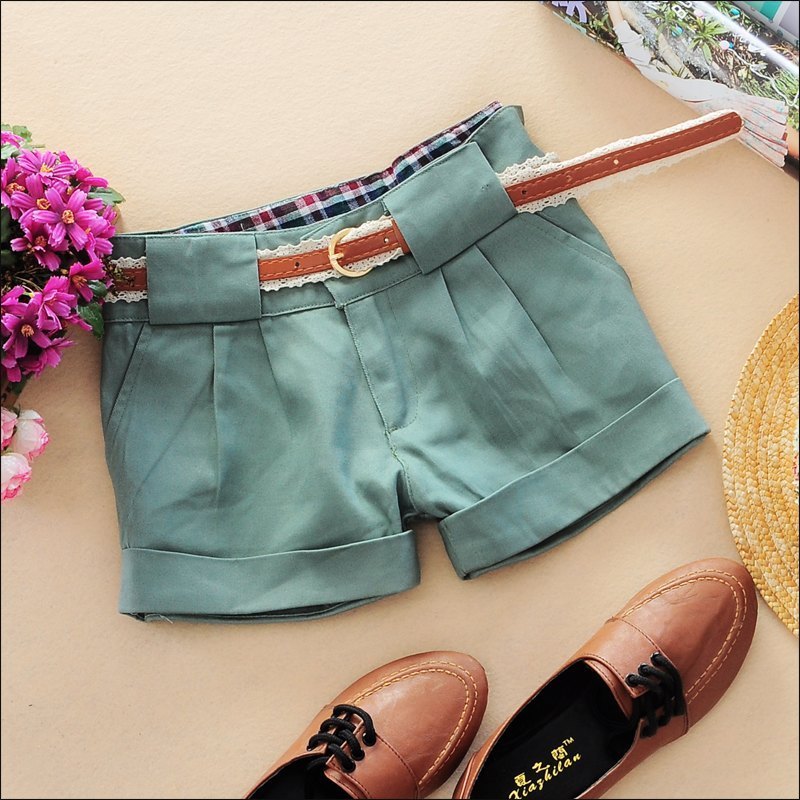 2012 spring women's 5c751 classic all-match roll-up hem trousers legs butt-lifting shorts